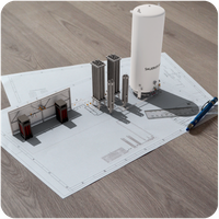 3D Anlagenvisualisierung von 2D Plan